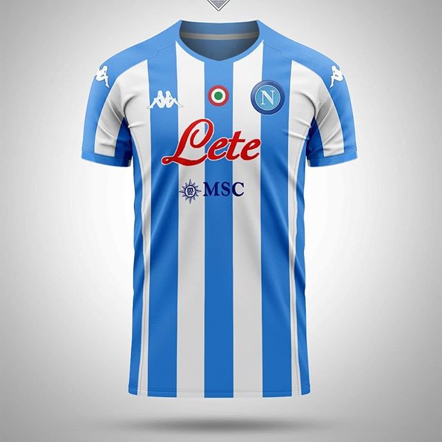 Come dovrebbe essere la nuova maglia del Napoli per la stagione ...