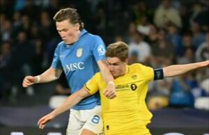 Napoli-Bodo Glimt 4-3, le pagelle: bentornato Scott, Politano e De Bruyne da applausi…
